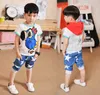 Enfants taille élastique sarouel longueur genou coton étoile imprimé Denim pantalon bleu garçons vêtements enfants pantalons été garçons 20188040777