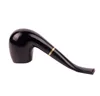 Ebony portable fine tobacco pipe filter cartridge pipe smoking accessories