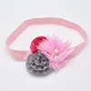 14pcs оголовье ремешок из сатин розового цветка мягкого эластичное Hairband волосяного держатель диадема для женщин это высокого качество HD002