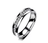 Роскошные модные кольца из нержавеющей стали хрустальные обручальные кольца для женщин мужчины высочайшее качество золотые мужские кольцевые украшения