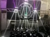8 pçs / lote 360 ​​graus luz de rotação 9x10W LED feixe movendo luz de cabeça RGBW 4 em 1 DJ LED Moving Head Beam Light