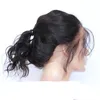 Peluca llena del cordón del cabello humano birmano de la Virgen Pelucas delanteras del cordón sin cola de la onda natural con el pelo del bebé para las mujeres negras 1727798