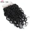 Ishow Frontal Lace Closure Brasileño Peruano Malayo Indio Virgen Cabello humano para mujeres Niñas Todas las edades Natural 8-28 pulgadas Onda de agua Parte libre Color marrón medio