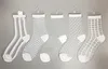 Atmungsaktive Glasseidensocken mit Rüschenbesatz, transparent, Knöchel, durchsichtiges Netz, kostenloser Versand A-0495