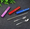 Tableware Chopsticks Fork Spoon Wedding Favors Stainless Steel Cutlery Set Wedding Party Gifts