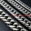 911131618mm de largura cubana curb link chain masculino aço inoxidável polimento prata tom pulseira ou colar jóias 740quot6358836