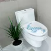 Helloyoung 32 * 39cm adesivo WC tampa tampo de pedestal sanitais toaletes de banquete toalete adesivo wc decoração de casa acessórios para banheiro