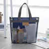 Outdoor-Schwimmbadhandtücher, Badeanzug-Behältertasche, Netz-Reißverschluss-Handtasche für Damen, Herren, Kinder, Strand, Sand, Auswärtstasche, Muschel-Aufbewahrungstaschen, Organizer