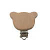 Natural Wood Baby Pacifier Clip Holders Bird Heart Bear Shape Wooden Clips Soother Infant Dummy Clasps Holder Accessories