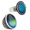 Womens Friends Gift Popular Design Colorful Gemstone Rings Handmade Antique Silver Plated Ring MJ RS009 052