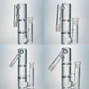 45 90 graus ciclone duplo coletor de cinzas de vidro turbina dis perc acessórios para fumar claro Ashcatcher 14mm 18mm junta para vidro Bong ASH-P801