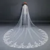 2018 Veu De Noiva Applique in pizzo a due strati Velo da sposa lungo 3 m Immagine reale Cattedrale Velo da sposa con pettine Velos De Novia