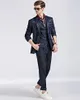 Los mejores vestidos de novio formal por encargo rojo / blanco / negro hombres trajes de boda Los hombres de honor smoking trajes 3 piezas (chaqueta + pantalón + chaleco)