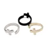 Jesus Cross Ring For Women Men Christian Jewelry Gold Resizable Bague Simple Rostfritt Steel Knuckle Rings5796754