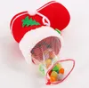 Christmas Gift Bag Elf Spirit Candy Boot Shoes Stocking Holders XMAS Party Decoration drawstring Filler Bags Pen Holder holiday favor SN1428