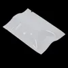 6 Maten Beschikbaar Witte Aluminiumfolie Heat Seal Sample Pakketten voor Zip Hersluitbare Mylar Folie Lock Voedsel Opslag Pouches Rits Lock Pack Zakken