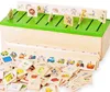 Ny mode Montessori Knowledge Classification Box Montessori Material LearnCheckers Toys for Children Wood Box 3945153