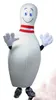 2018 vendita calda BIANCO Bowling PIN costumi della mascotte 100% immagine reale adulti Natale Halloween Outfit Fancy Dress Suit Spedizione gratuita