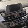 Karbon Fiber Renk Navigasyon Ekran Kapak Trim Merkezi Hava Çıkış Çerçeve Dekorasyon Çıkartması BMW 2 Serisi için Aktif Tourer F45 ABS
