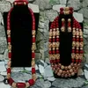 Originele Coral Afrikaanse bruids kostuum partij sieraden bruid en bruidegom echte koraal kralen Nigeriaanse bruidspaar sieraden sets ABH786