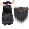 Cabelo de cabelo virgem brasileira Pacotes de ondas profundas com ondas profundas com encerramento não processado, enlouquecedores humanos curiosos com lac279l6290682