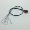 2pc DC+RJ45 CCTV Network IP Camera Module Video Power Cable With Terminals for another End in Connection to Camera Module