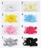 10 Stück Haarschleifen Spitze mit Perlenblume Boutique Damen glänzendes BLING mit Clip Haarspangen für Kinder Haarschmuck FJ007