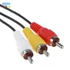 Оптовая 6ft (1.8 M) аудио видео AV кабель для RCA для SONY для PS2 PS3 / PlayStation системы 100 шт. / лот