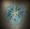 Blåst glas hänge hängande lampor modern kristall ljuskrona belysning Zhongshan Tillverkare unika lampor Multi Color 28 inches LED-lampor
