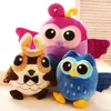 Peluche douce dessin animé bleu gris violet hibou jouet poupée en peluche créative enfants enfants bébé anniversaire Kawaii poupées cadeau maison boutique décor