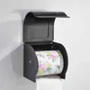 Black Paper Tissue Box Badrumspapper rullhållare väggmonterad toalettpappershållare rack badrumstillbehör vävnadshållare box2054678