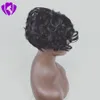 De alta qualidade peruca de cabelo simulação humana curta Enrolado Preto peruca bonito para sintético preto Mulheres Afro Africano Perucas da Mulher Negra