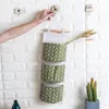 Multilayer 3 Pockets Wall Hanging Organizer Kitchen Bathroom Home Makeup Storage Bag Wall Door Wardrobe Hanging Baskets