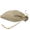 Natuurlijke jute tassen snoepjes cadeauzakken trouwfeest voorkeur pouch jute hessian drawstring zak kleine bruiloft gunst cadeau 50 pk jute pouc7356261