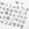 40pcs mix 40style legering hål pärlor hängsmycke charms passform armband halsband lösa pärlor smycken diy tillbehör dhl julklapp