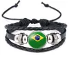 Brand New World Cup Armband 2018 Ryssland National Team Flag Wristband Souvenir Män Fotboll Fotboll Fans Sport Silikon Arrband Strap A9407