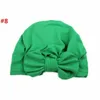 6pcs 1 lot fit for 7m18m newborn baby hat soft bowknot candy color baby girls caps cotton beanie infant hat factory cost wholesale