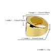 새로운 힙합 황동 골드 컬러 도금 반지 아이스 아웃 Cz에 Strone 기하학적 모양 광장 남성의 링 쥬얼리