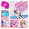 haute qualité laser couleur paillettes porte-monnaie dessin animé mignon licorne animaux zéro portefeuille belle pièce sac