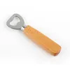 Köksflaskan Öppna Verktyg Trähandtag Ölöppnare Bar Verktyg Soda Ölflaska Cap Opener Wine Bottle Opener Tool