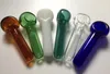 Smoking Blown Glass Hand Pipes Mini Small Pyrex Tobacco Spoon Bowl Pot Pipe Dab Rigs Bubbler