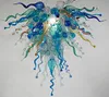 Lamps Custom Lights Multi Color Chandeliers Hand Blown Glass Crystal Small Ocean Mist Chandelier LED Light Source