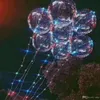 Commercio all'ingrosso - 2017 New Light Up Toys LED String Lights Flasher Lighting Balloon Wave Ball Palloncini a elio da 18 pollici Natale Halloween Decoratio