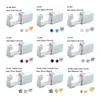 2021 1Piece 316l stud Steel Sterilized Disposable Ear Piercing Units Gun Tools With CZ Crystal Earring Body Jewelry12777288