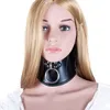 SM Bondage PU Leather Sexy Black Necklace Erotic Chastity Neck Collar Fetish Choker Gear Adult Games S&M Slave Sex Toys Sex Shop Y18100803