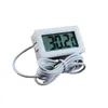 100 adet Dijital LCD Ekran Termometre Buzdolabı Buzdolabı Dondurucu Akvaryum BALıK TANKı Sıcaklık-50 ~ 110C GT Siyah beyaz Renk lin2435