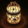 Творческие подсвечники полые держатель Tealight подсвечник висит фонарь старинные Клетка для птиц кованые новые свадебные украшения канд