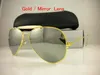 Nueva marca de diseñador, gafas de sol piloto para hombres y mujeres, gafas de sol para exteriores, gafas doradas, plateadas, 58 mm, 62 mm, lentes de vidrio con estuches 142141543
