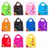 Multicolors Foldable Bag Reusable Eco-Friendly Shopping Bags Pouch Storage Handbag Strawberry Foldable Tote