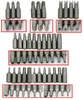 33 Pçs / conjuntos de Cabeça Chave De Fenda, Parafuso de Segurança Parafuso Dentro Do Hexagonal Broca Em Massa Especial Broca Em Forma de Perfil B00695